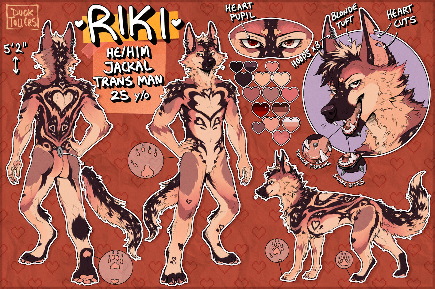 complex reference ($150) mini-figure → feral form ($0) + headshot ($20) + complexity ($30) &amp; design ($90) fees (= $290)